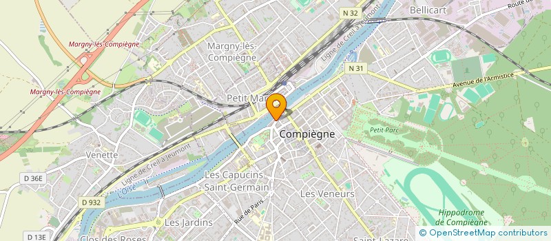 localisation de l'entreprise SCI LES HAUTS DE HARLAY  COMPIEGNE