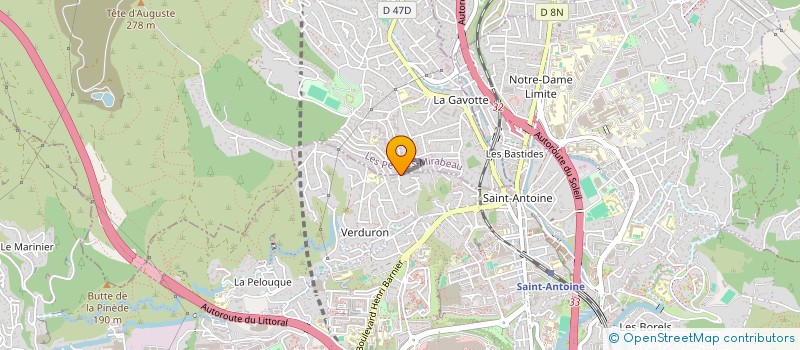 localisation de l'entreprise SCI LES HAUTS DE L'ARBOIS à LES PENNES-MIRABEAU