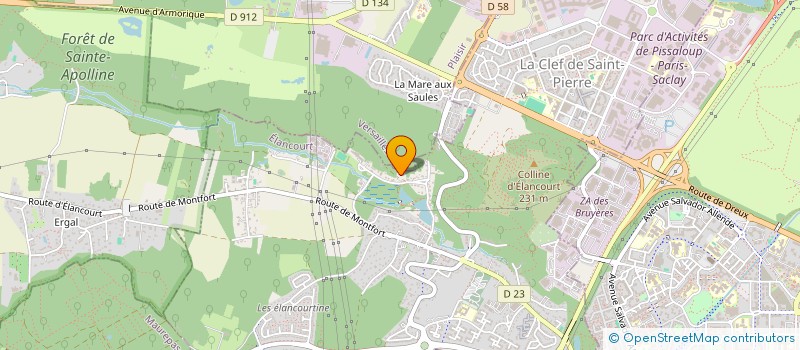 localisation de l'entreprise SCI LES HAUTS DE L'ETANG  ELANCOURT