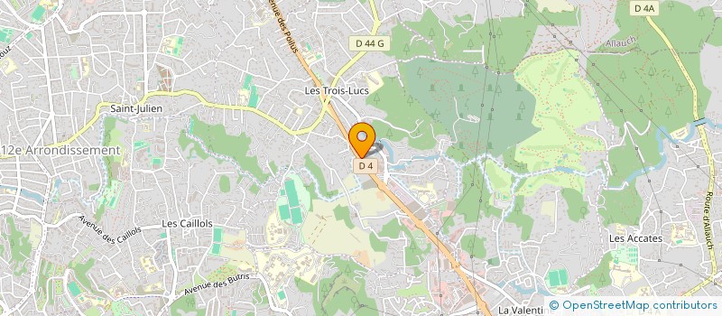 localisation de l'entreprise SCI LES HAUTS DE LA LAUZIERE  MARSEILLE