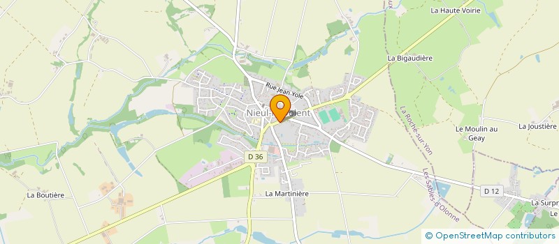 localisation de l'entreprise SCI LES HAUTS DE LA PIRONNIERE à NIEUL-LE-DOLENT