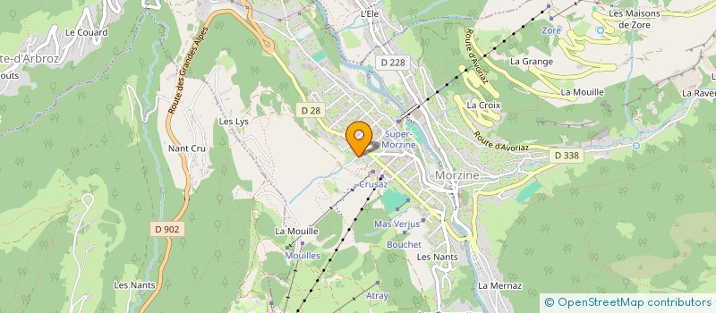 localisation de l'entreprise SCI LES HAUTS DE LA PLAGNE à MORZINE