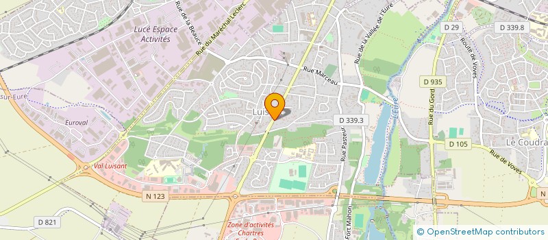 localisation de l'entreprise SCI LES HAUTS DE LUISANT à LUISANT