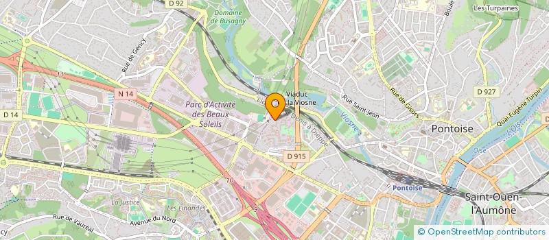 localisation de l'entreprise SCI LES HAUTS DE MARCOUVILLE  PONTOISE