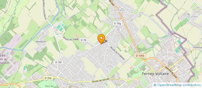 localisation de l'entreprise SCI LES HAUTS DE MOENS à PREVESSIN-MOENS