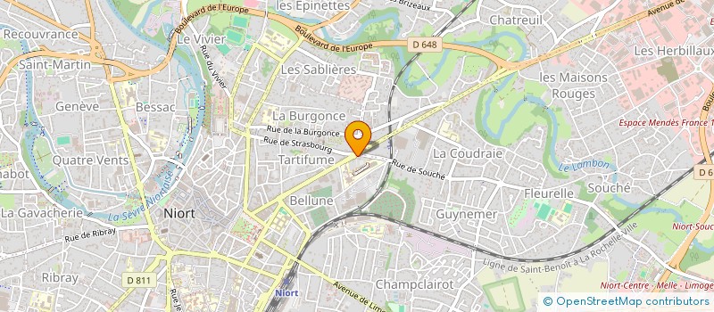 localisation de l'entreprise SCI LES HAUTS DE PARIS  NIORT