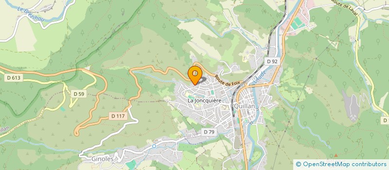 localisation de l'entreprise SCI LES HAUTS DE QUILLAN à QUILLAN