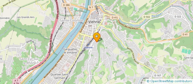 localisation de l'entreprise SCI LES HAUTS DE REGNY  VIENNE