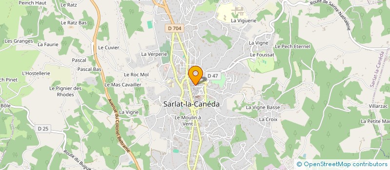 localisation de l'entreprise SCI LES HAUTS DE SARLAT à SARLAT-LA-CANEDA