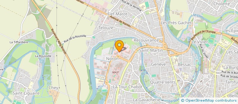 localisation de l'entreprise SCI LES HAUTS DE SOUCHE à NIORT