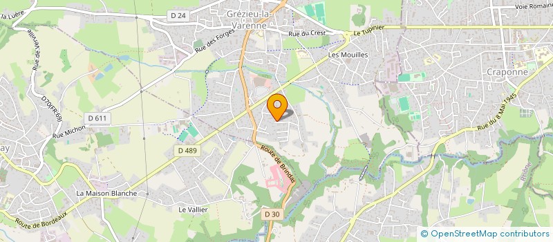 localisation de l'entreprise SCI LES HAUTS DE THURINS  BRINDAS