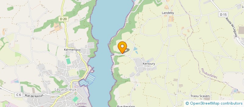 localisation de l'entreprise SCI LES HAUTS DE TRAOU VILIN  PAIMPOL