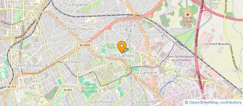 localisation de l'entreprise SCI LES HAUTS DES 4 VENTS  CLERMONT-FERRAND