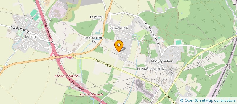 localisation de l'entreprise SCI LES HAUTS DES GROUX à VILLEVAUDE