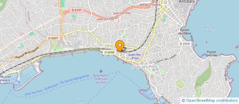localisation de l'entreprise SCI LES HAUTS DES RESTANQUES à ANTIBES