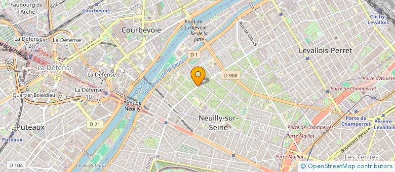 localisation de l'entreprise SCI LES HAUTS DU CHATEAU à NEUILLY-SUR-SEINE