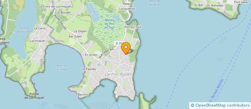 localisation de l'entreprise SCI LES HAUTS DU MOULIN  LARMOR-BADEN