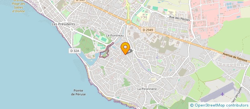 localisation de l'entreprise SCI LES HAUTS DU PONTREAU à LES SABLES D'OLONNE