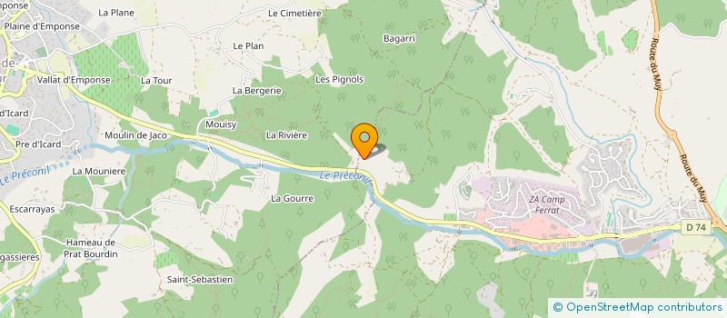 localisation de l'entreprise SCI LES HAUTS DU RIVET à SAINTE MAXIME