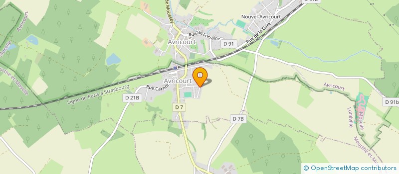 localisation de l'entreprise SCI LES HAUTS JARDINS  AVRICOURT