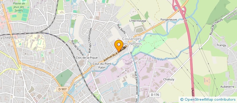 localisation de l'entreprise SCI LES HAUTS LAURIERS DE COULANGES  COULANGES-LES-NEVERS