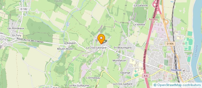 localisation de l'entreprise SCI LES HAUTS MOULINS  TOURNUS