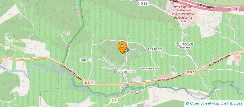 localisation de l'entreprise SCI LES HAUTS PLATANES  BRIGNOLES