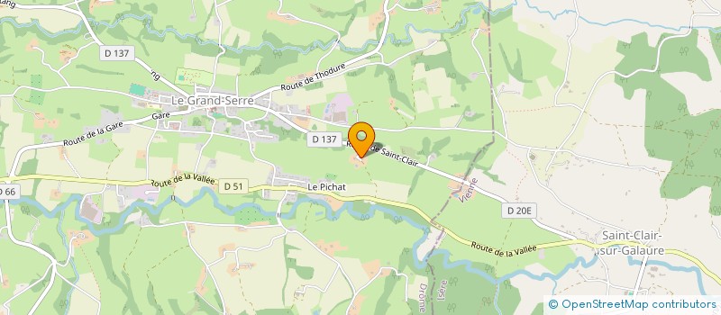 localisation de l'entreprise SCI LES HAUTS ROSES  LE GRAND-SERRE