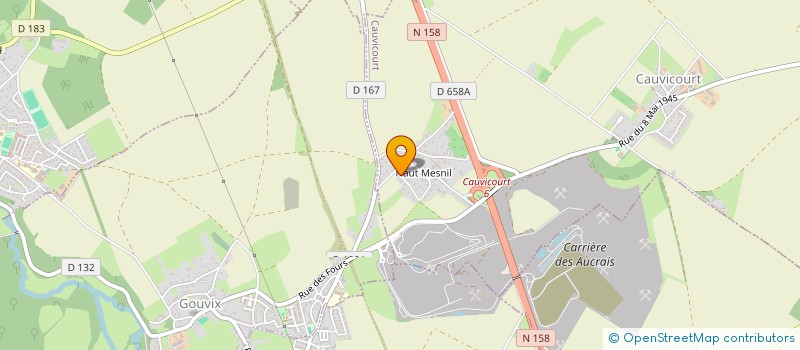 localisation de l'entreprise SCI LES HAUTS VENTS  CAUVICOURT