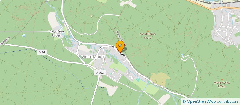 localisation de l'entreprise SCI LES HERBES FOLLES  VIEUX-MOULIN