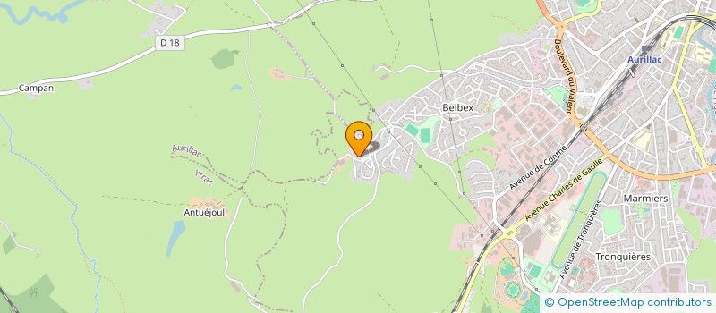 localisation de l'entreprise SCI LES HERISSONS à AURILLAC