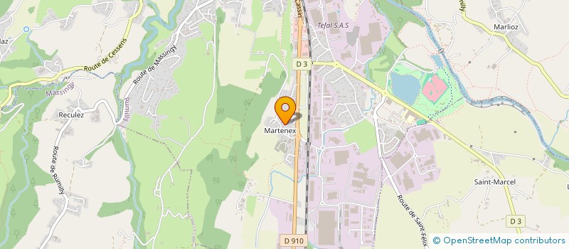 localisation de l'entreprise SCI LES HERISSONS  RUMILLY