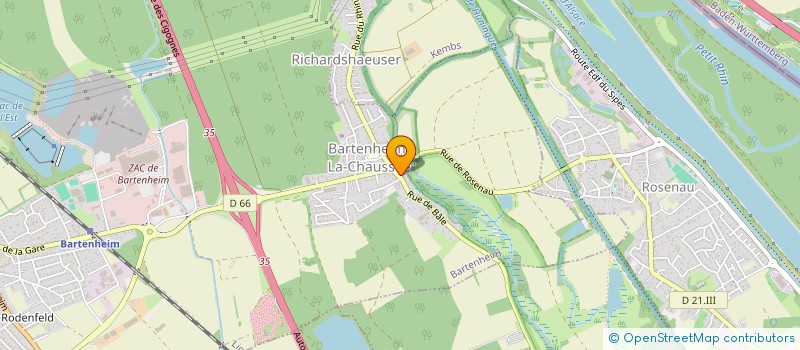 localisation de l'entreprise SCI LES HERISSONS  BARTENHEIM