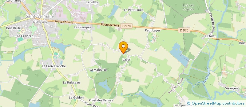 localisation de l'entreprise SCI LES HERISSONS à SAINT-GERMAIN-DU-BOIS