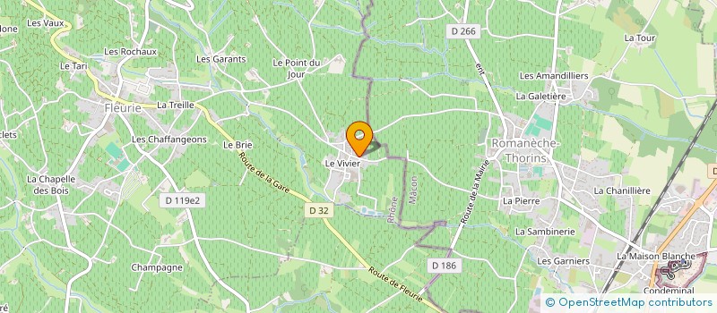 localisation de l'entreprise SCI LES HERITIERS DE CHARLES LORON  FLEURIE