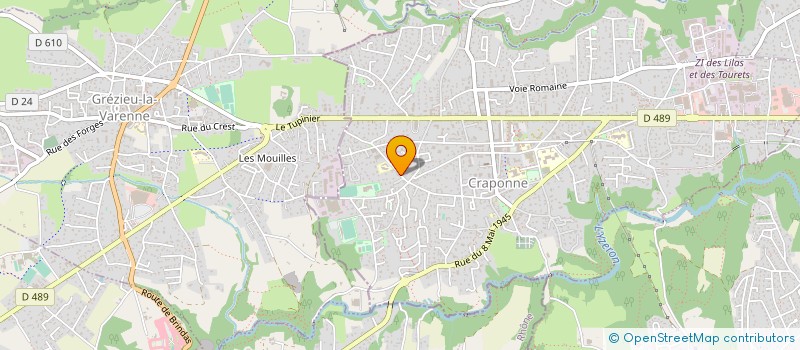 localisation de l'entreprise SCI LES HERMIERES  CRAPONNE