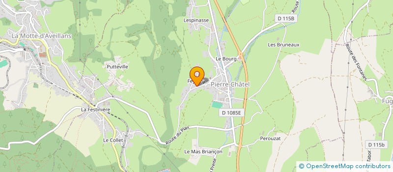 localisation de l'entreprise SCI LES HERS  PIERRE-CHATEL