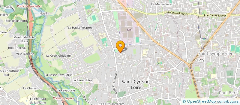 localisation de l'entreprise SCI LES HEUCHERES  SAINT-CYR-SUR-LOIRE