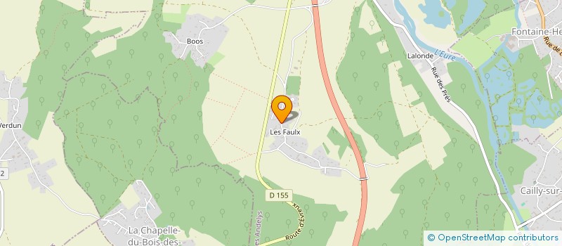 localisation de l'entreprise SCI LES HEUDRONS  HEUDREVILLE-SUR-EURE