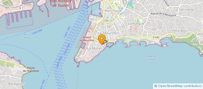 localisation de l'entreprise SCI LES HEURES CLAIRES  TOULON