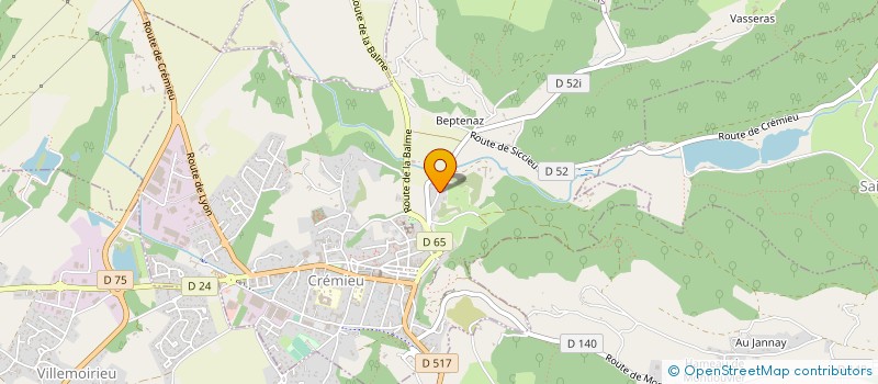 localisation de l'entreprise SCI LES HEURES CLAIRES  CREMIEU