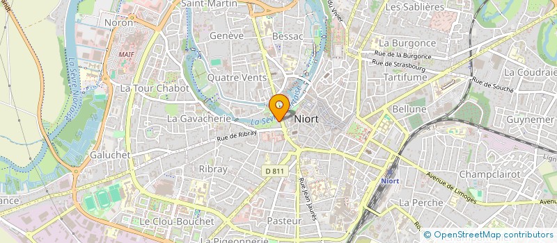 localisation de l'entreprise SCI LES HEURES CLAIRES  NIORT