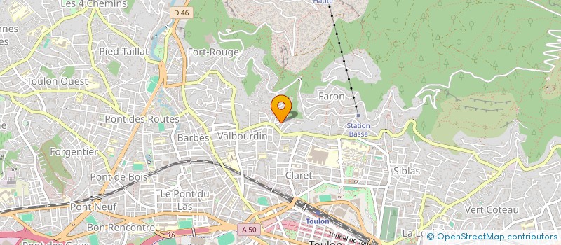 localisation de l'entreprise SCI LES HEURES CLAIRES TC  TOULON