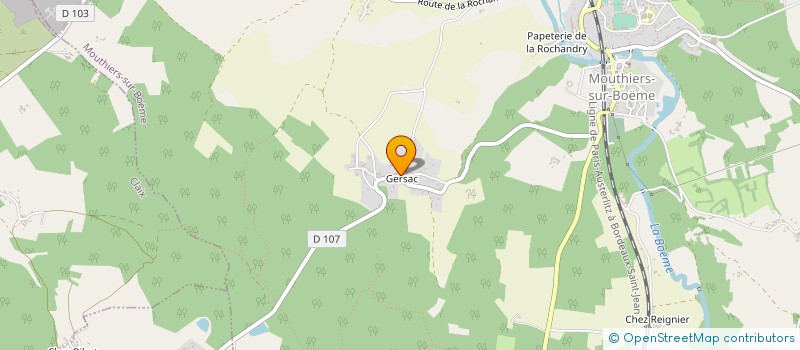 localisation de l'entreprise SCI LES HIBISCUS à MOUTHIERS-SUR-BOEME