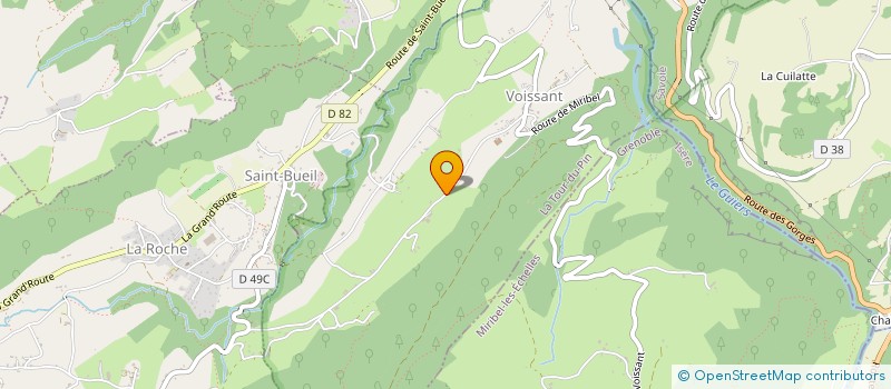 localisation de l'entreprise SCI LES HIBOUX  VOISSANT