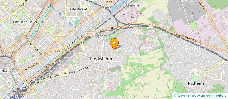 localisation de l'entreprise SCI LES HIRONDELLES  RIEDISHEIM