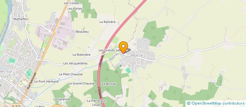 localisation de l'entreprise SCI LES HIRONDELLES  MAZE-MILON