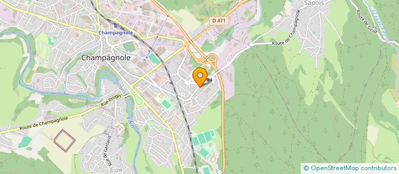 localisation de l'entreprise SCI LES HIRONDELLES  CHAMPAGNOLE