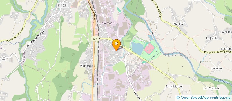 localisation de l'entreprise SCI LES HIRONDELLES à RUMILLY