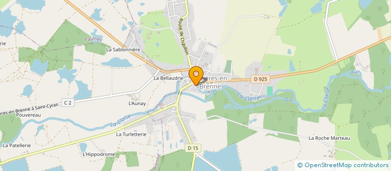 localisation de l'entreprise SCI LES HIRONDELLES à MEZIERES-EN-BRENNE